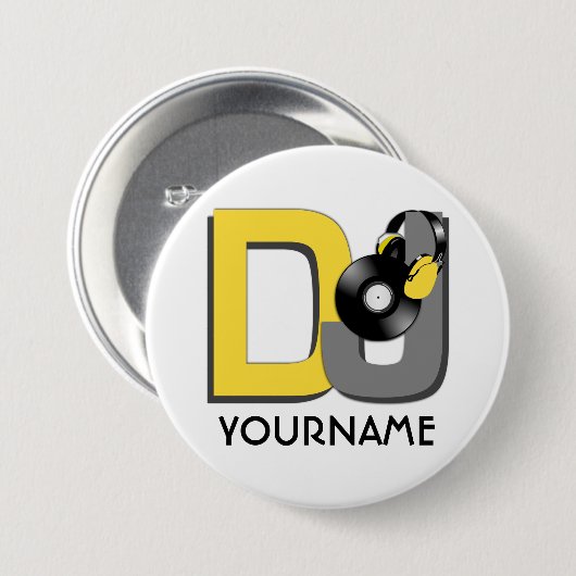 DJ-Gewohnheitsknopf Button (Vorne & Hinten)