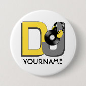 DJ-Gewohnheitsknopf Button (Vorderseite)