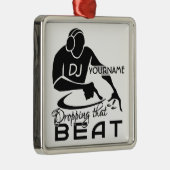 DJ-Gewohnheitsverzierung Silbernes Ornament (Rechts)