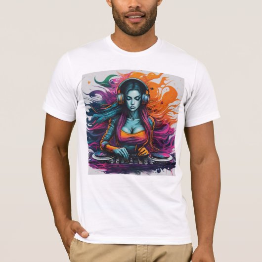 Dj Girl T-Shirt (Vorderseite)