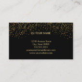 DJ Gold Business Card Visitenkarte (Rückseite)