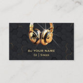 DJ Gold Business Card Visitenkarte (Vorderseite)