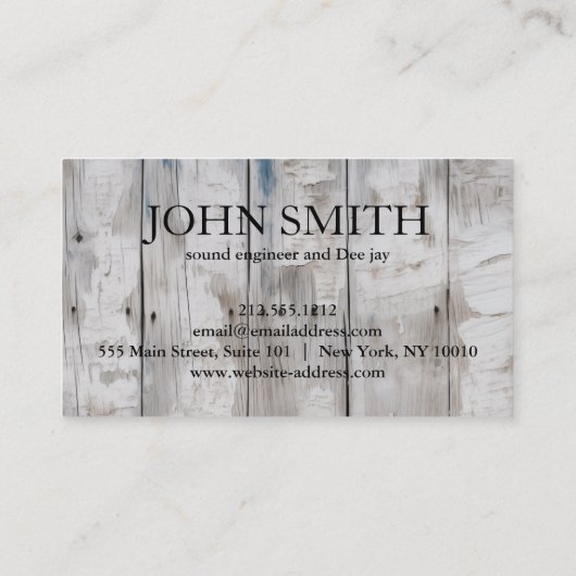 DJ Gold Headphones Black Music Visitenkarte (Rückseite)