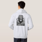 Dj Gorilla ape Hoodie (Schwarz voll)
