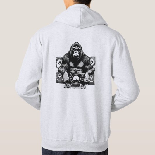 Dj Gorilla hoodie (Rückseite)