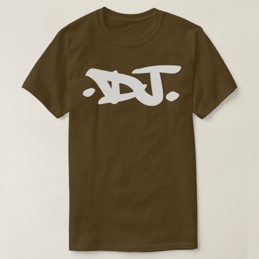 DJ Graffiti White Lettering T-Shirt (Design vorne)