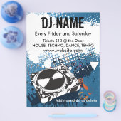 DJ Grunge Music Flyer (Einzeln)
