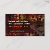 Dj Grunge Turntable Visitenkarte (Rückseite)