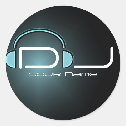 DJ Headphone Sticker (Vorderseite)