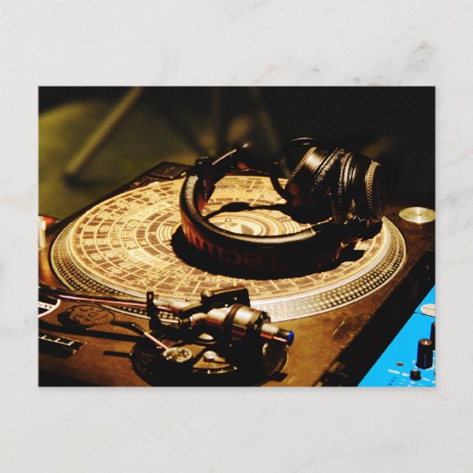 DJ Headphones1 Postkarte (Vorderseite)