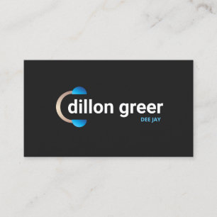 DJ Headphones Musik Visitenkarte