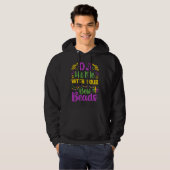 DJ Hit Me With Your Best Beads Mardi Gras Party Hoodie (Vorne ganz)