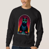 DJ House Cat EDM House Techno Trance Dubstep Sweatshirt (Vorderseite)