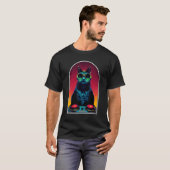 DJ House Cat EDM House Techno Trance Dubstep T-Shirt (Vorne ganz)
