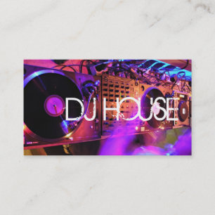 DJ HOUSE MUSIC ENTERTAINTAINTAINMENT CLUB VISITENKARTE
