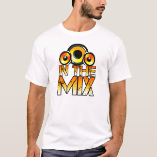 DJ im Mischungs-Lautsprecher-Entwurfs-T - Shirt