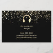 DJ-Imitate - Design der Kopfhörer Flyer (Hinten)