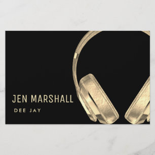 DJ Imitats Gold Effect Music Flyer