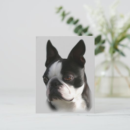 DJ in Boston Postkarte (Stehend Vorderseite)