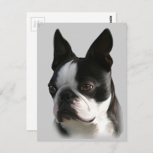 DJ in Boston Postkarte (Vorne/Hinten)