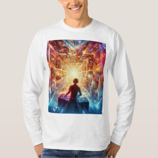 DJ in einem Mirror-Maze-T - Shirt