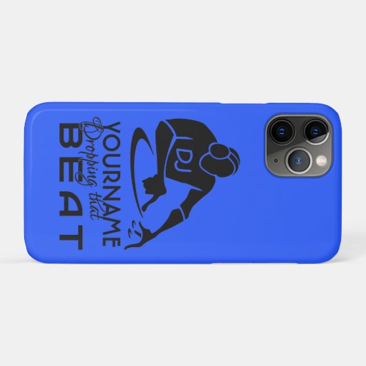 DJ-individuelle Name Case-Mate iPhone Hülle (Rückseite (Horizontal))