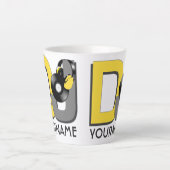 DJ individuelle Name Milchtasse (Vorderseite)