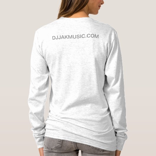DJ JAK Ash Gray Showcase Long Sleeve T-Shirt (Rückseite)