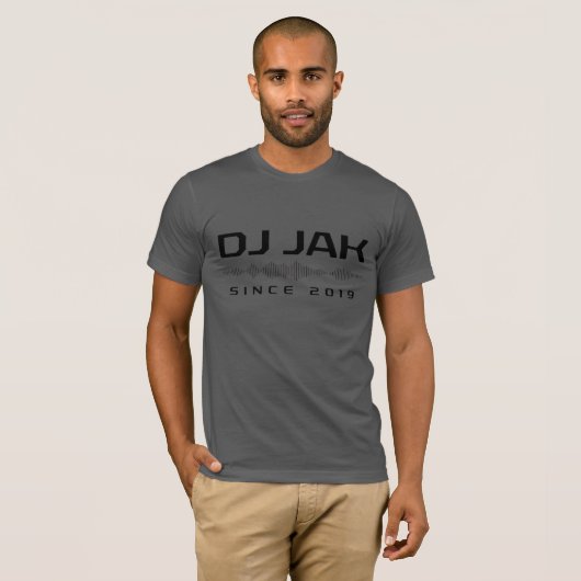 DJ JAK Gray Soundwave T-Shirt (Vorne ganz)