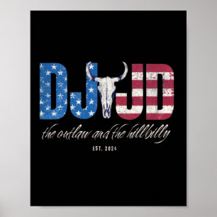 Dj Jd Ridin mit dem Gesetzlosen und schändlichen T Poster