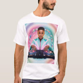 DJ Kaleidoskop Design T-Shirt (Vorderseite)