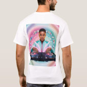 DJ Kaleidoskop Design T-Shirt (Rückseite)