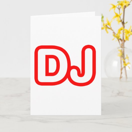 DJ KARTE (Gelbe Blume)