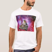 DJ-Katze im Raum T-Shirt (Vorderseite)