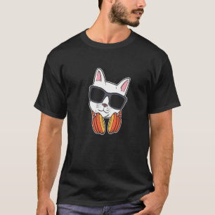 DJ-Katze Musikerin T-Shirt