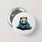 DJ Kawaii Panda Button (Vorne & Hinten)