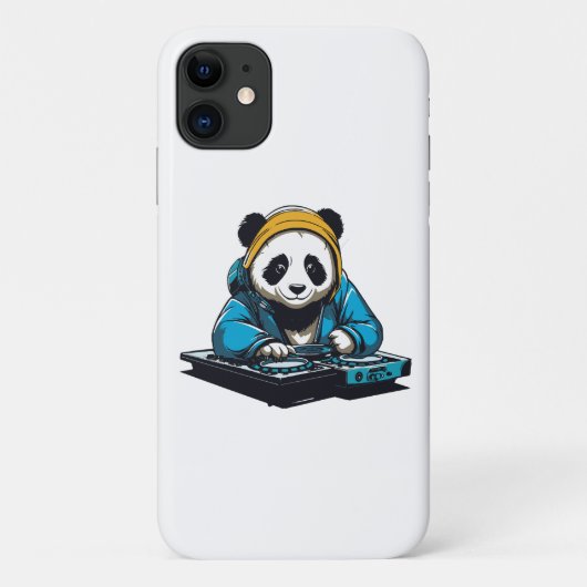 DJ Kawaii Panda Case-Mate iPhone Hülle (Rückseite)