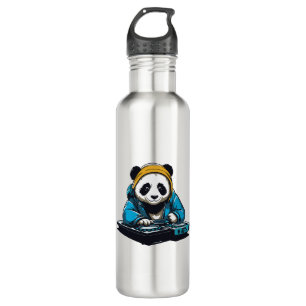 DJ Kawaii Panda Edelstahlflasche