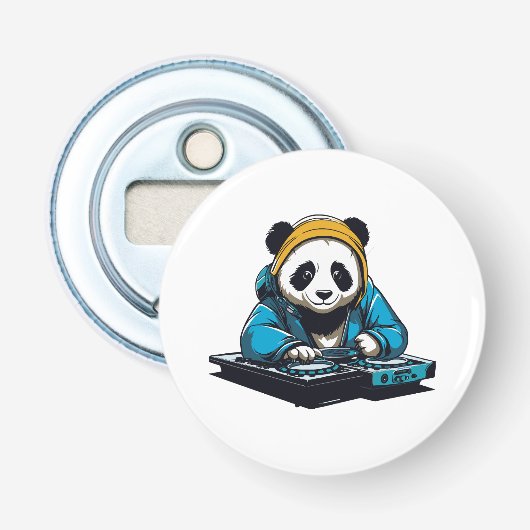 DJ Kawaii Panda Flaschenöffner (Vorderseite)