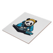 DJ Kawaii Panda Fliese (Seite)