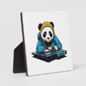 DJ Kawaii Panda Fotoplatte (Vorderseite)