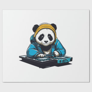 DJ Kawaii Panda Geschenkpapier