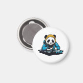 DJ Kawaii Panda Magnet (Vorderseite/Rückseite)