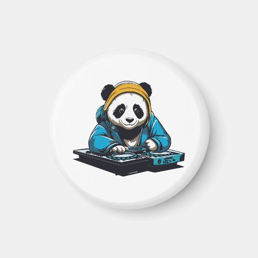DJ Kawaii Panda Magnet (Vorne)