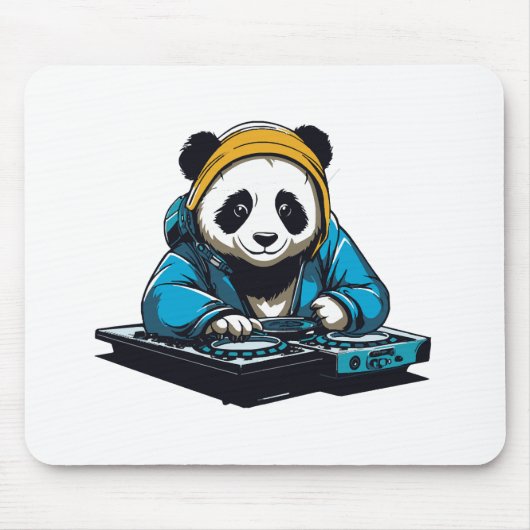 DJ Kawaii Panda Mousepad (Vorne)