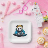 DJ Kawaii Panda Pappteller (Party)