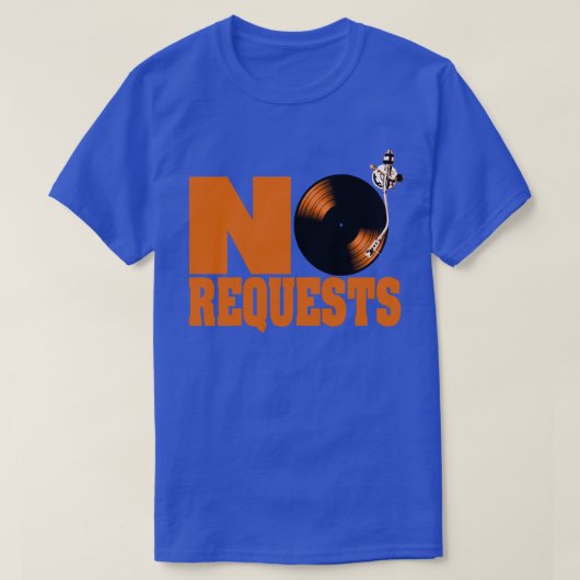 DJ kein blauer orange T - Shirt Antrag-Mets Knicks (Design vorne)