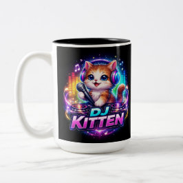 DJ KITTEN 2 Two-Tone KAFFEETASSE
