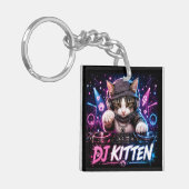 DJ KITTEN DOUBLE SIDED SCHLÜSSELANHÄNGER (Vorderseite links)