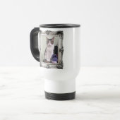 DJ Kitten Reisebecher (Vorderseite Links)